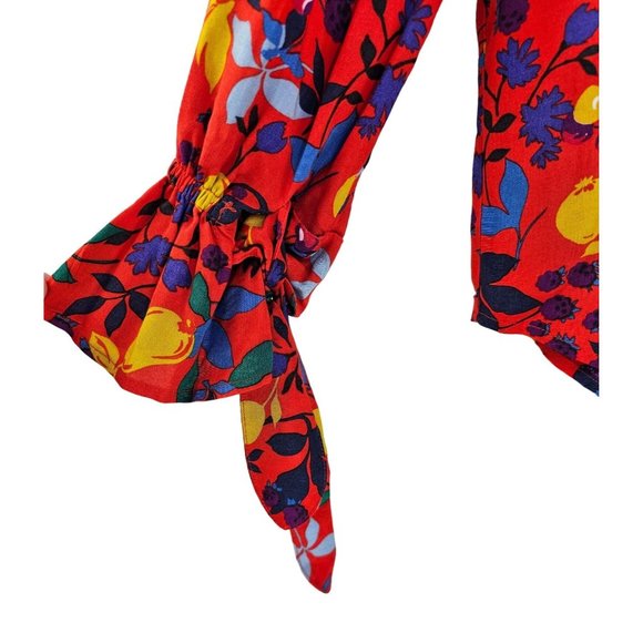 Maeve Anthropologie Blithe Floral Button down top Size 4 - Picture 3 of 8